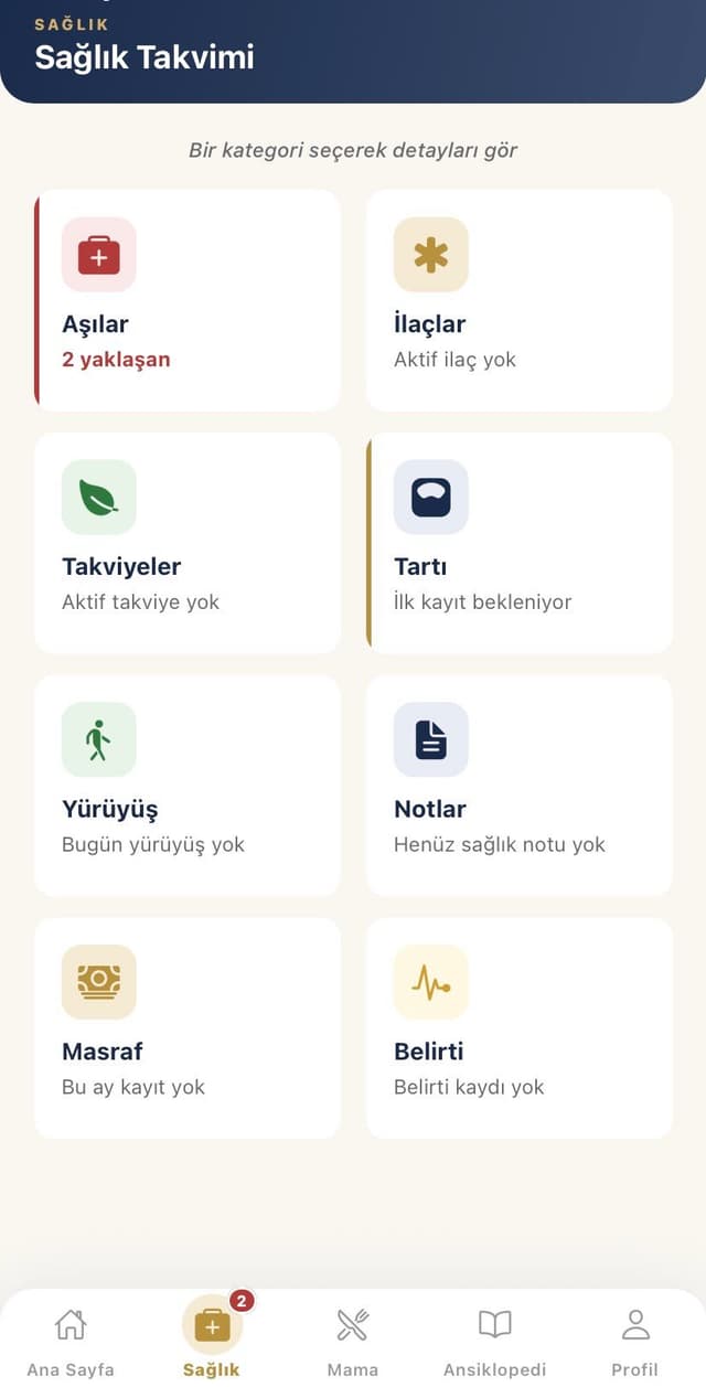 Sağlık Takvimi